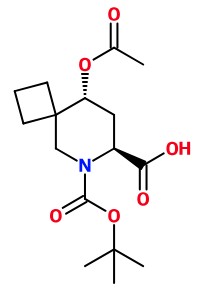 (image for) MC085254 9-Acetoxy-6-aza-spiro[3.5]nonane-6,7-dicarboxylic acid 6-tert-butyl ester